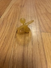 Vintage Jesmar Newborn Baby Doll Yellow pacifier 2 Double Sided Nipple RARE