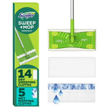 Swiffer Sweeper 2-in-1 Sweep and Mop Starter Kit, 1 Mop 19 Refills