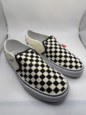 Cuadros clásicos para mujer Vans Asher negro/blanco talla 11. Nuevo