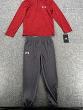 Under Armour Boys Quarter Zip Set Infant Poly Tracksuit Sports Casuals 6 NEW