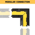 YesSources 90° Left / Right Turn Corner 1-Channel Rubber Cable Protector Ramp — photo 2