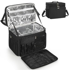 Large Capacity Hairstylist Travel Bag with Detachable Dividers for Hair Tools