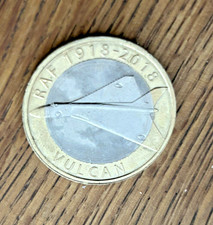 Royal Mint 2018 VULCAN - ROYAL AIR FORCE RAF TWO 2 POUND Coin - circulated