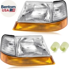 Headlight Assembly with Corner Light Kit Compatible with Ford Ranger 1998 1999 2