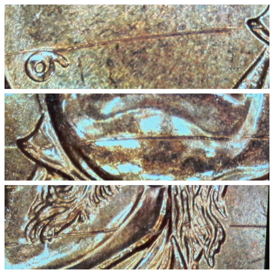 2008 DIE CRACK MINT EROR John Q. Adams Presidential $1 Dollar Coin - Image 2 of 4