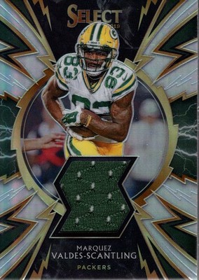 2019 Select Sparks Materials Prizm #34 Marquez Valdes-Scantling Jersey /99 FB