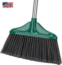 Broom Outdoor Indoor Commercial Broom with 50 Inches Long Handle,Perfect for Hom