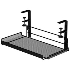 Under Desk Cable Management Tray in Black Organizer Medium Space-Saving Durable