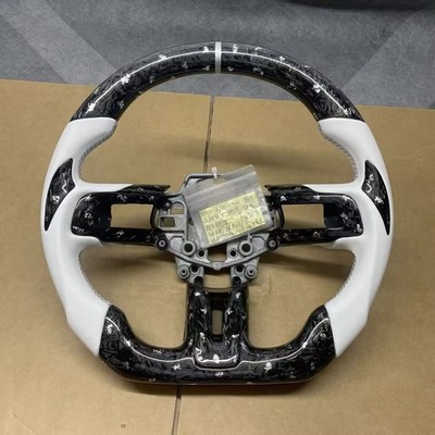 For Ford Mustang GT 2015-2017 Custom Silvery Forged Carbon Fiber Steering Wheel
