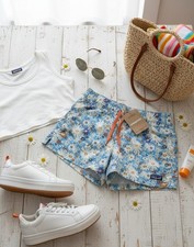 Patagonia Kids Costa Rica 3" Baggies Shorts Primavera/Lago Blue KIDS M 10