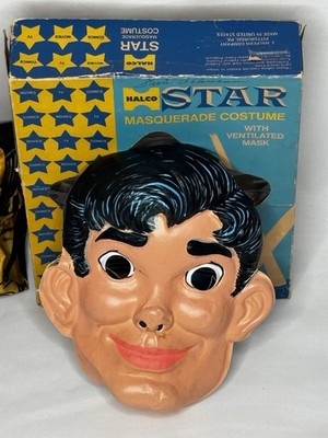HTF 1960s HALCO Li l Abner Halloween Mask & Costume W/original Box Sz 8-10