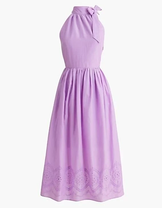 open lace back dress J.Crew