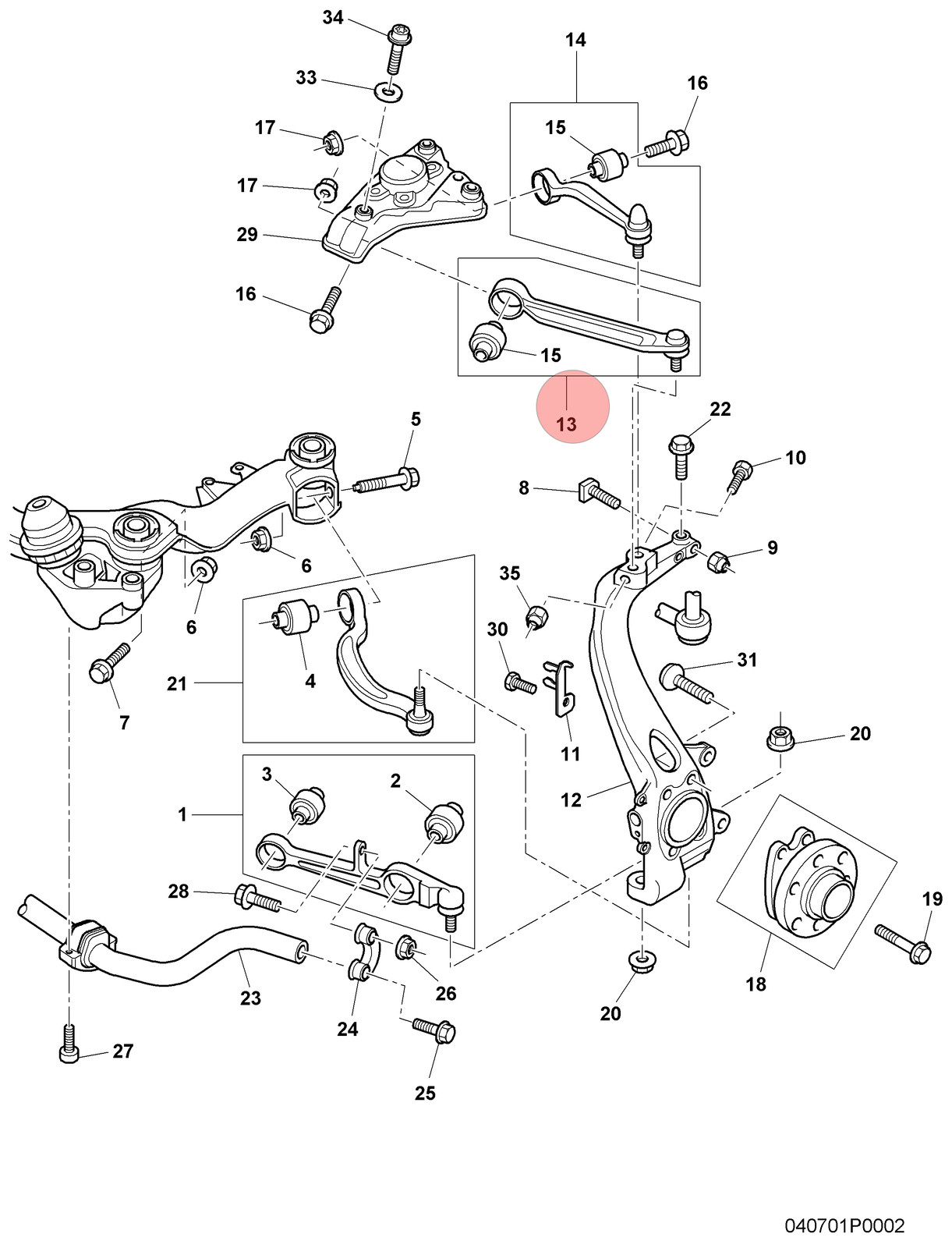 04-18 BENTLEY CONTINNTAL FLYING SPUR FRONT LEFT SUSPENSION TRACK CONTROL ARM OEM