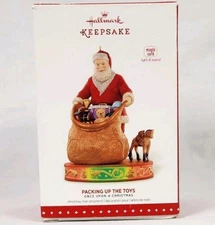 Hallmark Ornament Packing Up The Toys Once Upon a Christmas 2015 Magic Cord 5th