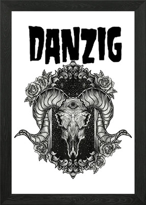 Evil Thing Gerahmtes Wandbild Poster Leinwanddruck Bild