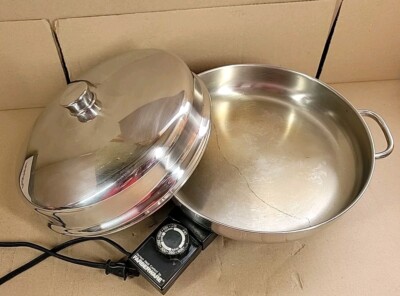 Poêle Électrique Farberware 344A - 12 Pouces - Inox - Testée Et Fonctionnelle