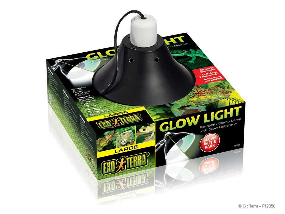 Glow Light Porzellan-Klemmlampe mit Leuchtenreflektor - Grösse: Ø25cm - Bild 1 von 1