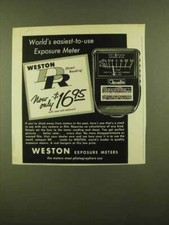 1956 Weston DR Exposure Meter Ad - Easiest-To-Use