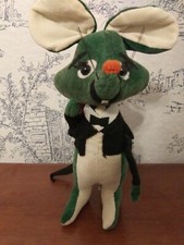Vtg. Treasured Pets "City Mouse" 81/2" w/Tag Japan - 1960's