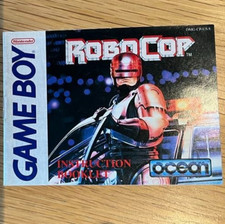 Robocop GameBoy, 1990 MANUAL ONLY.