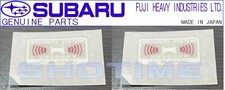 Subaru Genuine Gc8 Impreza Wrx Sti Security Window Glass Sticker Decal Label Set