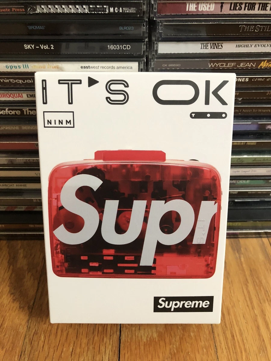 Supreme SS22 It's Ok Too Transparent Cassette Tape Player Bluetooth 5.0 + Stckr