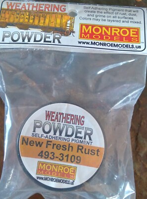 Monroe Models (ALL Scales) #3109 Weathering Powder * NEW FRESH RUST - NIB