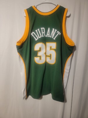 SEATTLE SUPERSONICS DURANT 35番 ジャージ Kevin Durant #35 Seattle Sonics Adidas Jersey +Length Mens