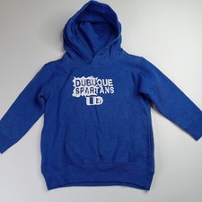 University of Dubuque Spartans Hoodie Boys Size 4T Blue Long Sleeve 