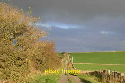 Photo 6x4 A brief spell of late afternoon sunshine on the road to Hurdlow c2021