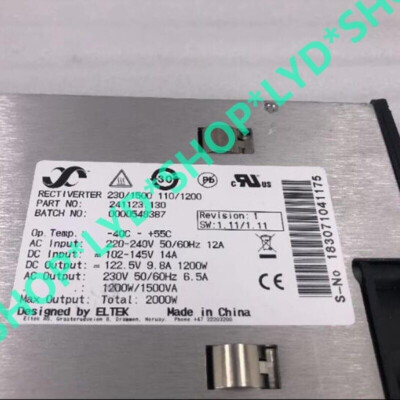 1PCS Used RECTIVERTER 230/1500 110/1200 Power Rectifier Module 241123.130