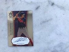 2021 Onyx Premium Silver Blue Ink BLAZE JORDAN On Card Auto Red Sox #/100