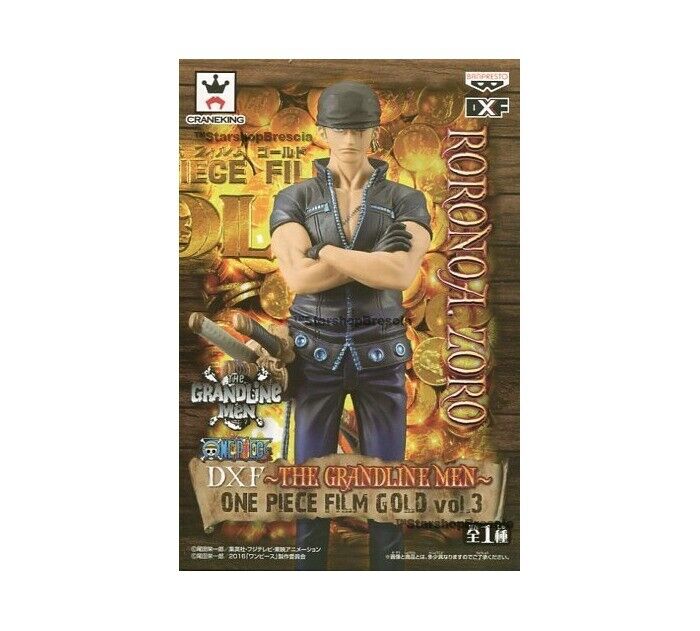  Banpresto One Piece 6.3-Inch Film Gold Roronoa Zoro DXF  Sculpture, The Grandline Men Volume 3 : Toys & Games