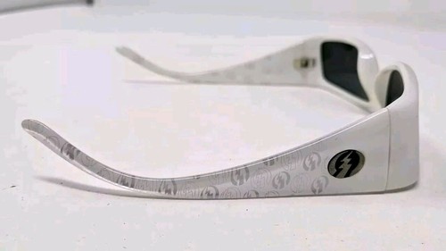 Gafas de sol eléctricas Hi Fi blancas envolventes logotipo LTD RARAS originales lanzamiento 2006 alta fidelidad - Imagen 5 de 11