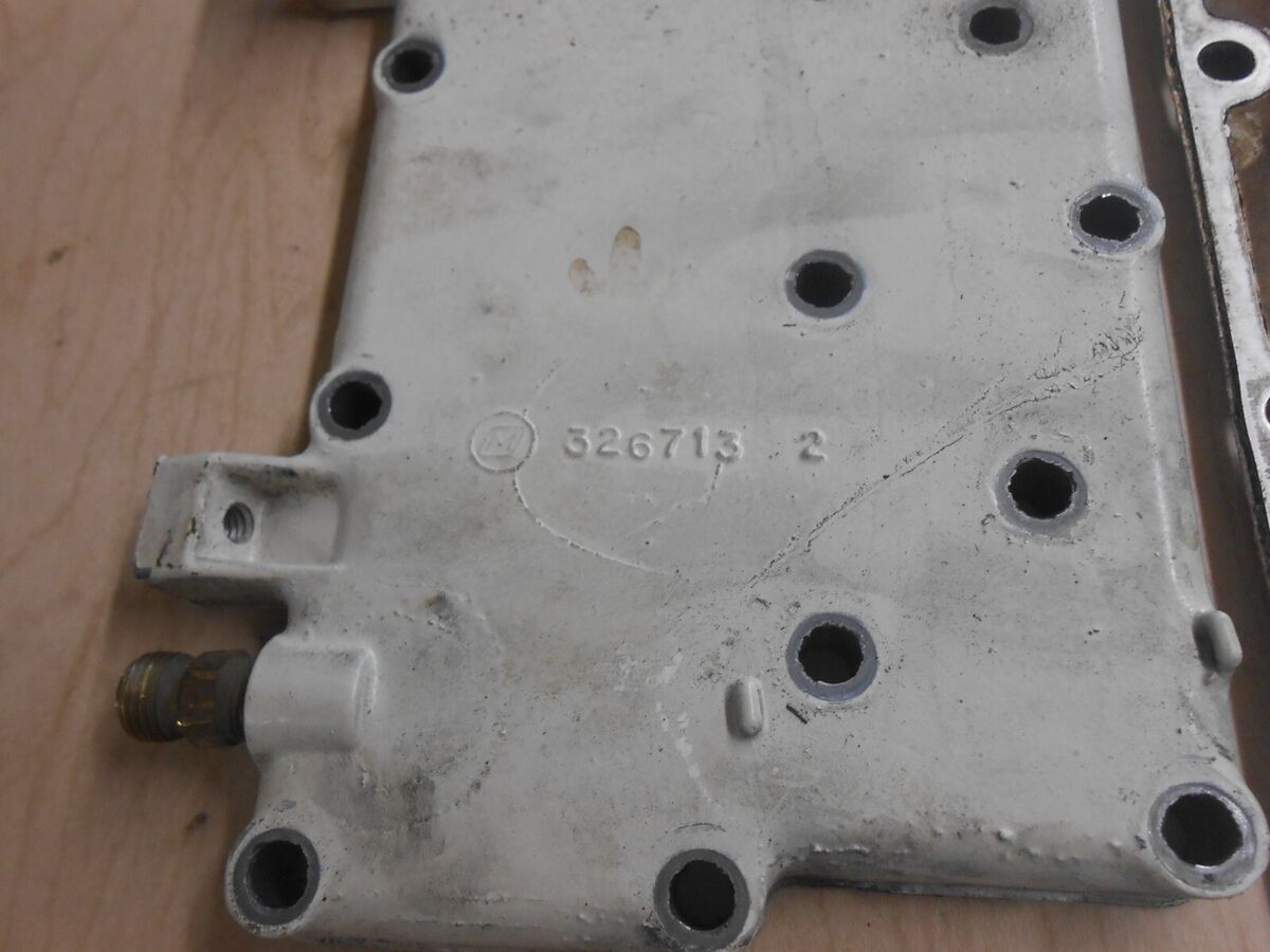 326713 OMC Evinrude Johnson 20hp Outboard Exhaust Cover and 326713 OMC Evinrude Johnson 20hp Outboard Exhaust Cover and