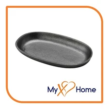 9" x 5" Oval Cast Iron Steak Plate / Skillet (1 Skillet) by MyXOHome