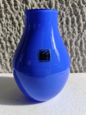  Moretti Carlo Vaso Serie “I Cinesi” Vetro Di Murano blu  Design Venezia Firmato