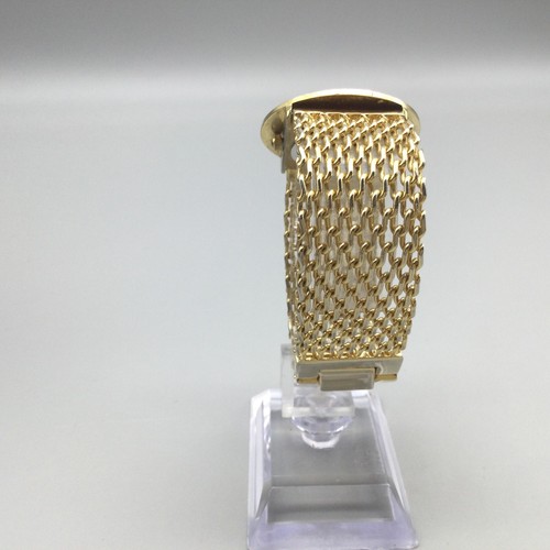Kessaris Watch Women 34mm Crystal Gold Tone Bling Crystals New Battery 6.75" - Picture 5 of 16