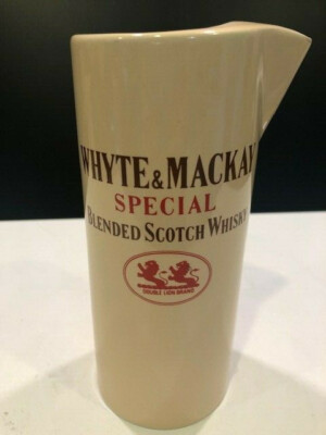 Wade England Whyte and Mackay Scotch Whisky , Water Jug, Pitcher 7'' Tall