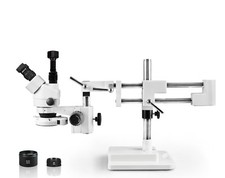 Simul-Focal Trinocular Zoom Stereo Microscope, 5MP WiFi digital camera