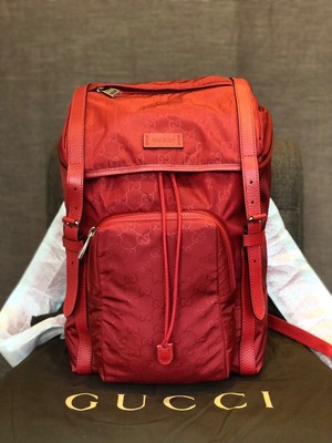 gucci red backpack