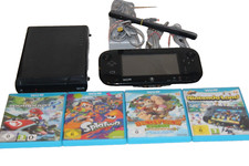 Nintendo Wii U Konsole schwarz + Mario Kart + Splatoon +NintendoLand+Donkey Kong