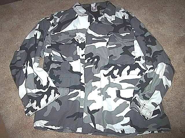 3X Army Bdu Jacket Snow Camo Jacket Urban Camo Cold Weather Coat M65 Jacket 3X | eBay