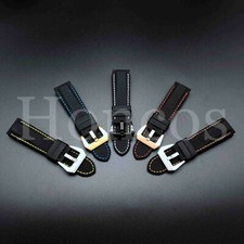 22-26 MM Soft Black Rubber Strap Replacement fits for Panerai Sub Duo Luminor