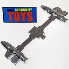 Vtg Robo KATS Lynx GUNS cannon Tek Toy Wild Cat chrome weapon accessory C