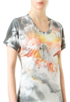 Authentic Stella McCartney Pegasus Print T-shirt SZ M/ 340