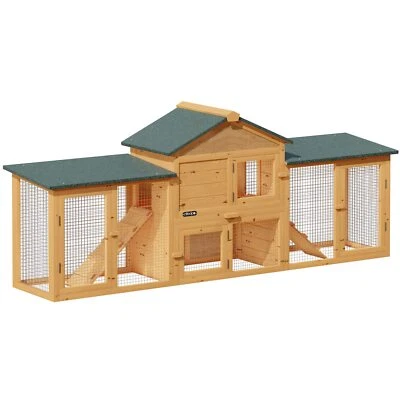 CADOCA® Kaninchenstall Hasenstall Kleintierstall Hase Kaninchen Käfig Stall XXL