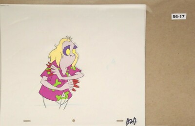 Beetlejuice Original Production Drawing And Cel 56-17 Used Cond.