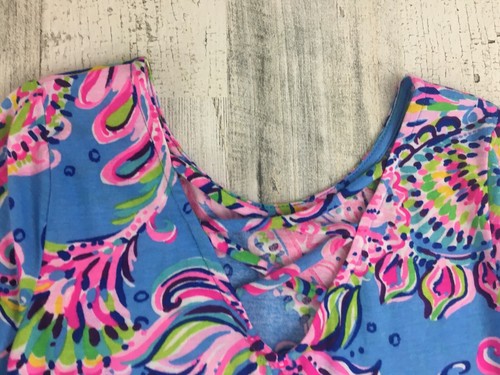 Lilly Pulitzer Jena Dress Multi Mermaid Grotto Girls M 6 7 EUC - Picture 14 of 14