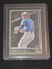 2025 Donruss Baseball Bobby Witt Jr. Black Velocity Prizm Optic 18/39 #27 Royals